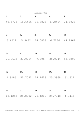 Two Decimal Problem Set BC Answers