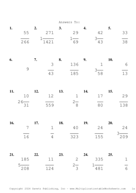 Simplify by 2 Problem Set AG Answers