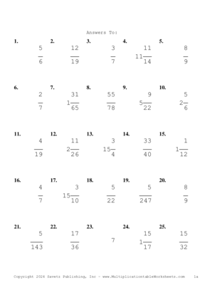 Simplify by 5 Problem Set AL Answers