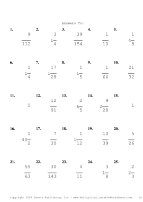 Simplify by 7 Problem Set AF Answers