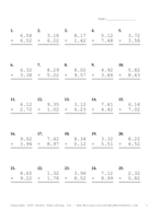 Two Decimal Problem Set AW Report Template