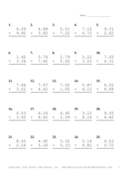 Two Decimal Problem Set BC Report Template