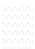 Single Digit Fraction Problem Set BE Report Template