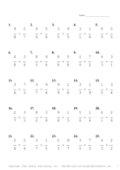 Single Digit Fraction Problem Set BK Report Template