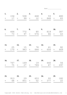 Three by Two Digit Problem Set AY Report Template